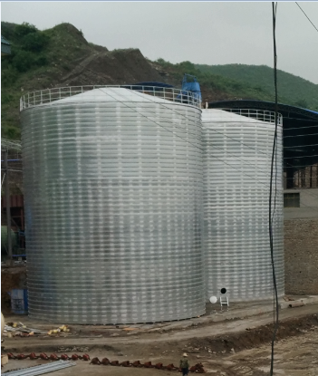 西昌粮食钢板仓的安装全过程不用热焊接